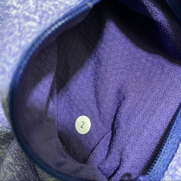 Lululemon Stride Jacket Heathered Royalty Blue Purple Hoodie Size 2 - Picture 11 of 11